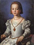 Agnolo Bronzino Portrait of Bia Norge oil painting reproduction
